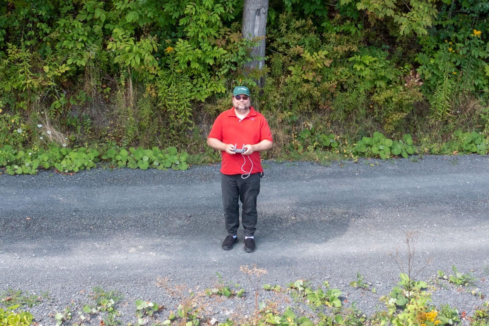 Flying over alligators in Georgia.