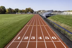 Race track starting line